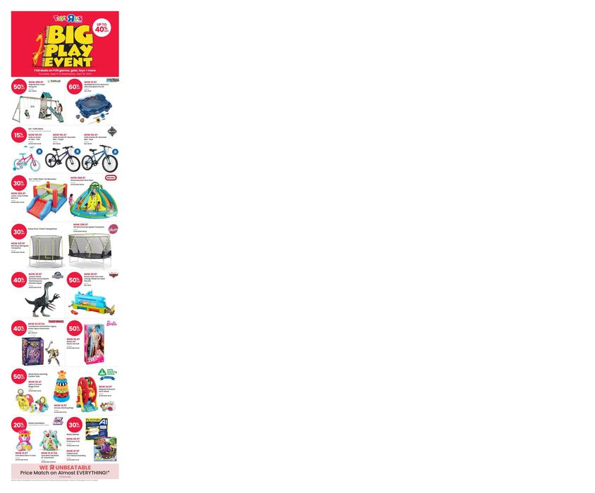 Toys R us catalogue in St. Catharines | Flyer | 2024-09-05 - 2024-09-18