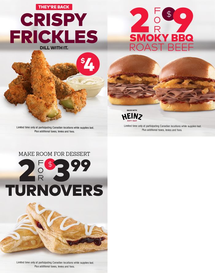 Arbys catalogue in Calgary | Current deals and offers | 2024-09-06 - 2024-09-20