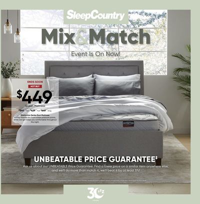 Sleep Country catalogue in Victoria BC | Mix & Match Event | 2024-09-09 - 2024-09-17