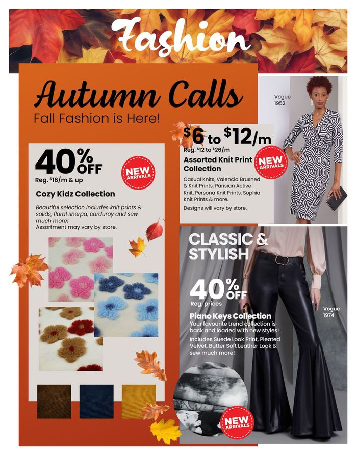 Fabricland catalogue in St. Catharines | Flyer | 2024-08-29 - 2024-09-25