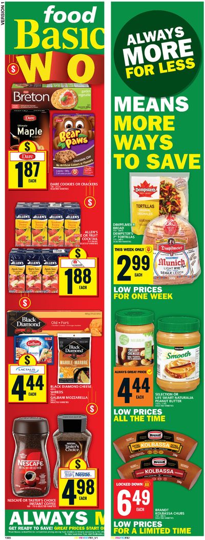 Food Basics catalogue in Guelph | Wide range of offers | 2024-09-12 - 2024-09-18