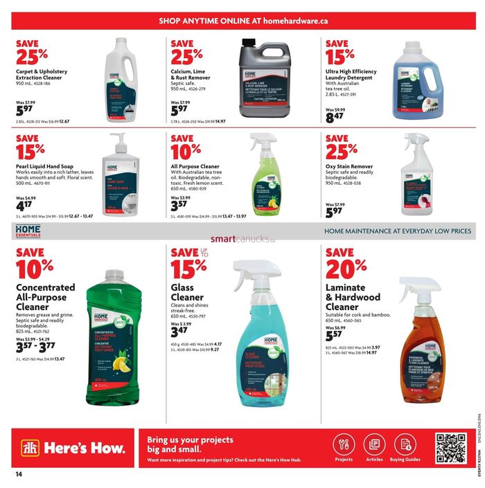 Home Hardware catalogue in Belleville | Top offers for all bargain hunters | 2024-09-12 - 2024-09-25