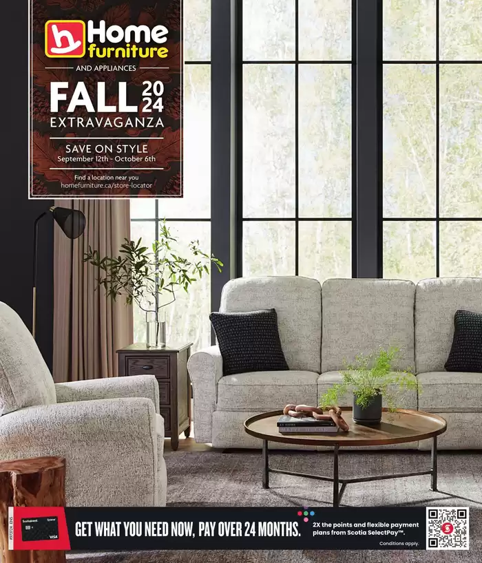 Home Furniture catalogue in Schreiber | Fall 2024 Extravaganza | 2024-09-12 - 2024-10-06