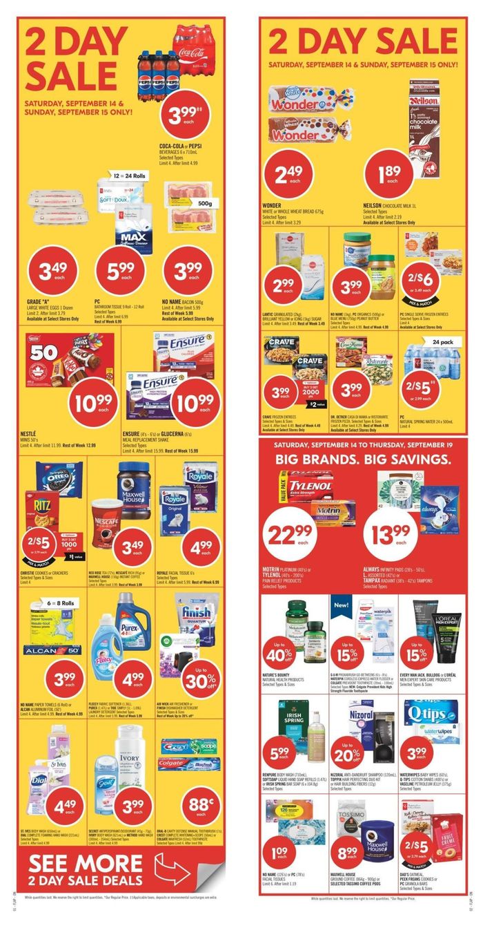 Shoppers Drug Mart catalogue in Mississauga | Top deals and discounts | 2024-09-14 - 2024-09-19