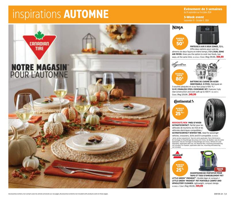 Canadian Tire catalogue in Charny | Offers for bargain hunters | 2024-09-19 - 2024-10-09