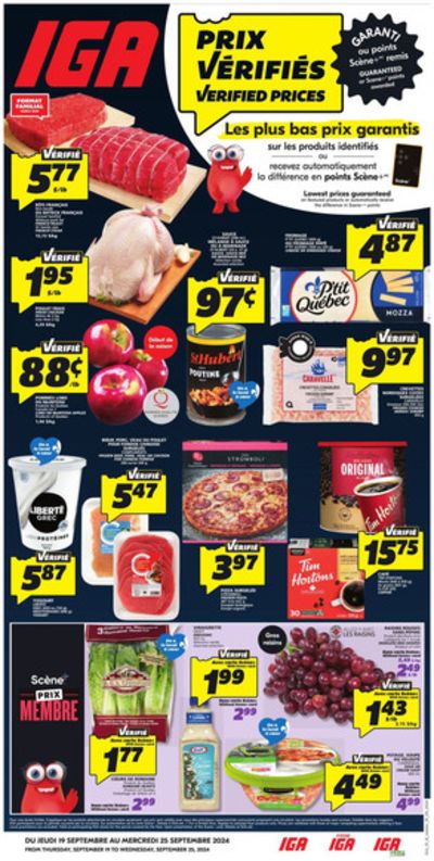 IGA Extra catalogue in Mont-Tremblant | IGA Extra weekly flyer | 2024-09-19 - 2024-09-25