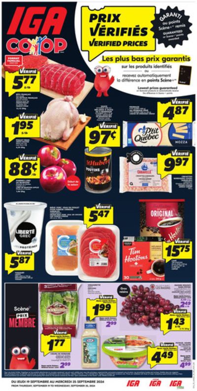 IGA Extra catalogue in Mont-Tremblant | Great offer for bargain hunters | 2024-09-19 - 2024-09-25