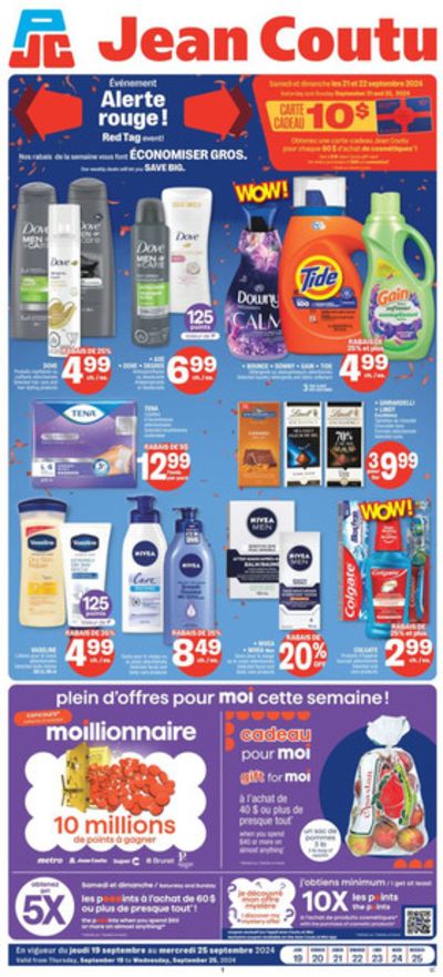 Pharmacy & Beauty offers in Riverside-Albert | Weekly Flyer in Jean Coutu | 2024-09-19 - 2024-09-25