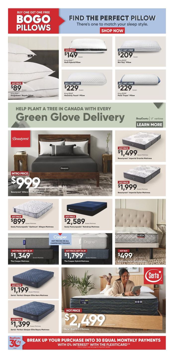 Sleep Country catalogue in Edmonton | Current deals and offers | 2024-09-18 - 2024-09-22