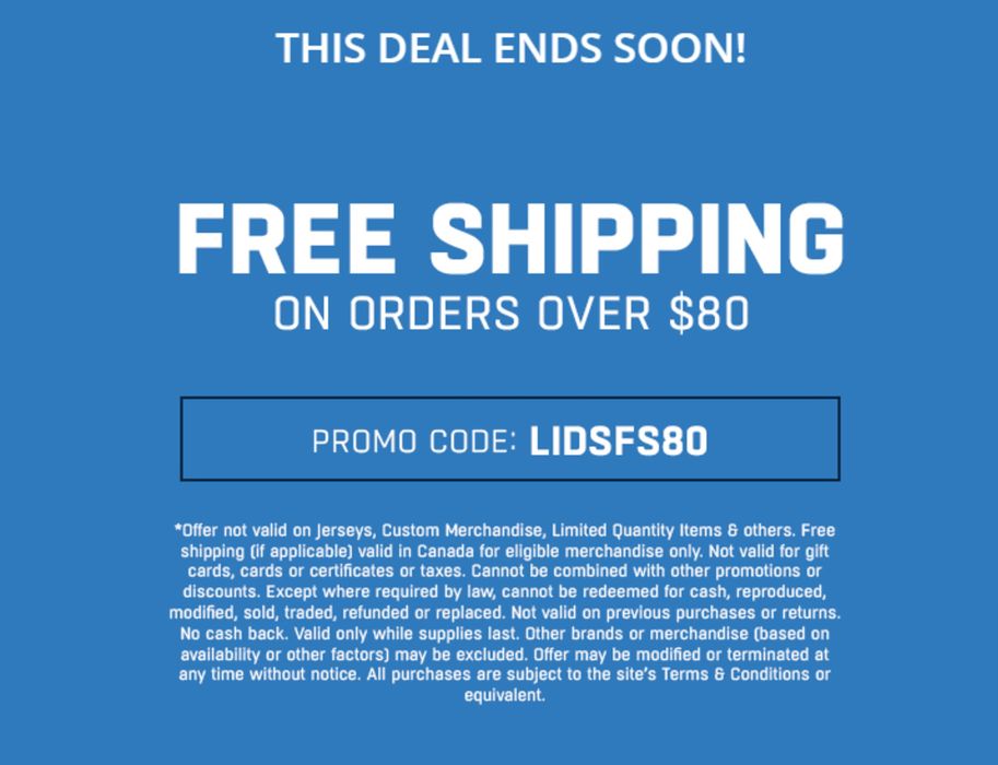 Lids catalogue in Vancouver | FREE SHIPPING ON ORDERS OVER $80 | 2024-09-18 - 2024-10-02