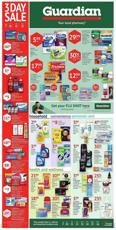 Pharmacy & Beauty offers in Riverside-Albert | Guardian Pharmacy weekly flyer in Guardian Pharmacy | 2024-09-19 - 2024-09-25