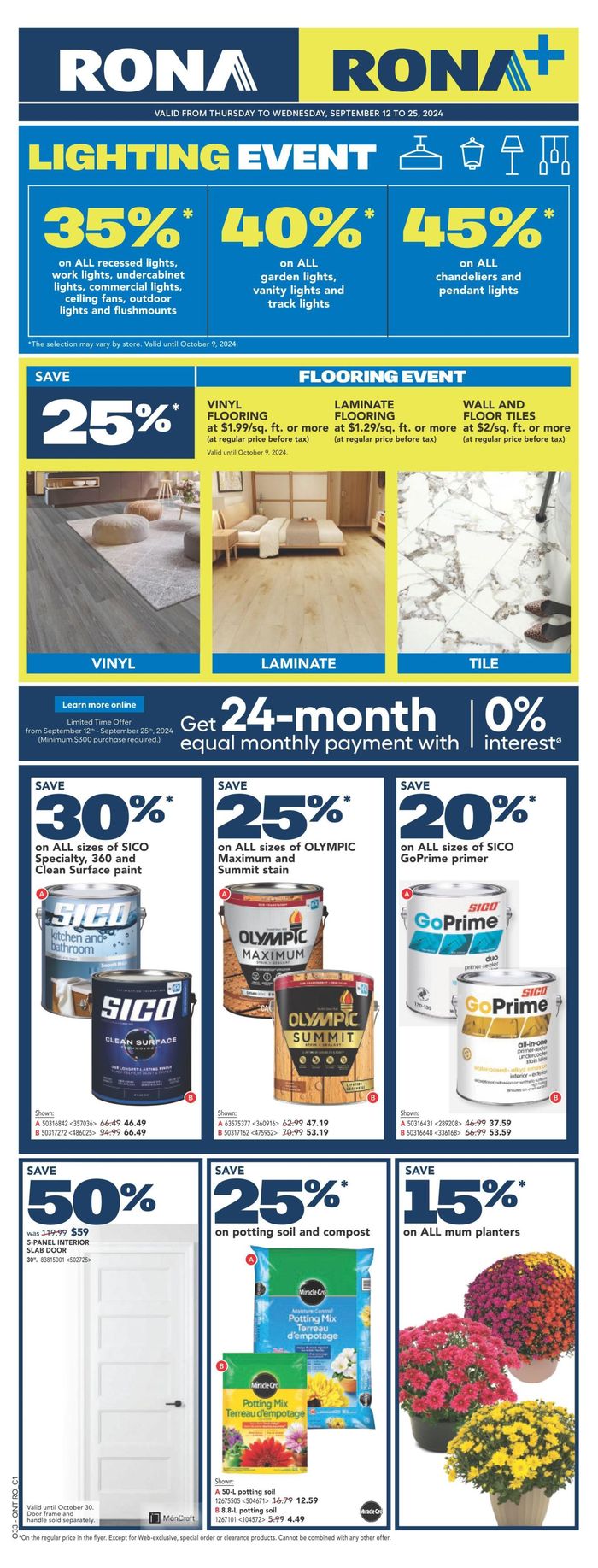 RONA catalogue in Orono | Great offer for bargain hunters | 2024-09-19 - 2024-09-25