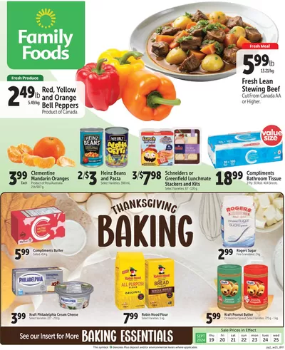 Grocery offers in Terrace Bay | Current deals and offers in Family Foods | 2024-09-19 - 2024-10-03