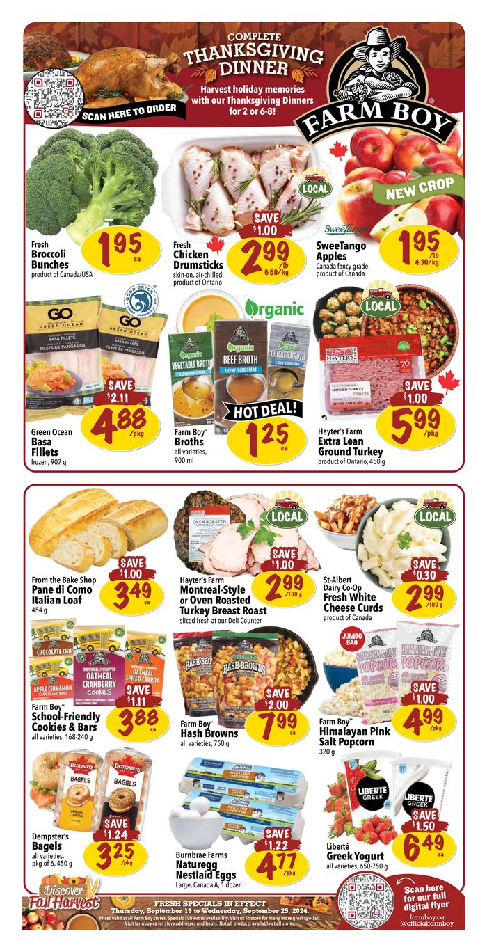 Farm Boy catalogue in Ottawa | Farm Boy weekly flyer | 2024-09-19 - 2024-10-03