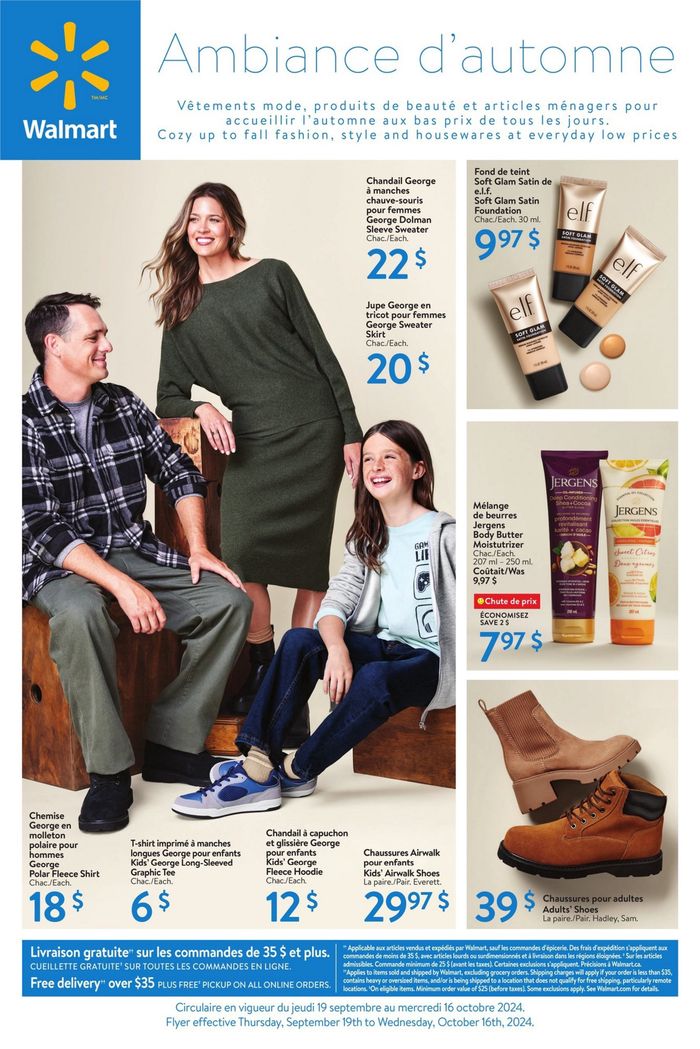 Walmart catalogue in Ottawa | Great offer for bargain hunters | 2024-09-19 - 2024-10-03