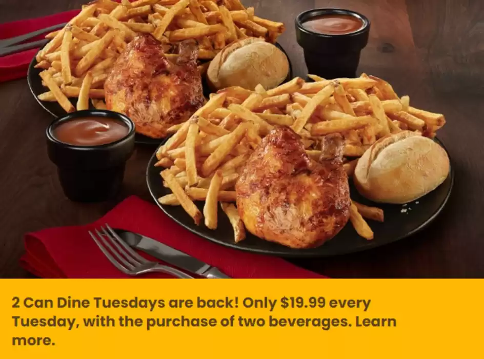 Swiss Chalet catalogue in Thunder Bay | 2 Can Dine For $19.99 | 2024-09-23 - 2024-10-07