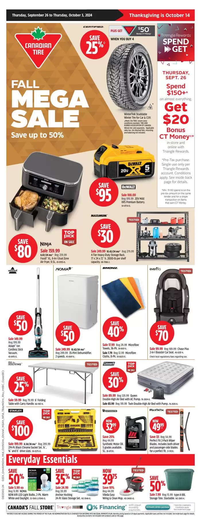 Canadian Tire catalogue in Wawa | Our best deals for you | 2024-09-26 - 2024-10-03