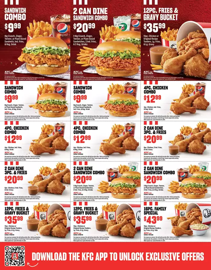 KFC catalogue in Corner Brook | First Bucket's On Us | 2024-09-24 - 2024-11-10