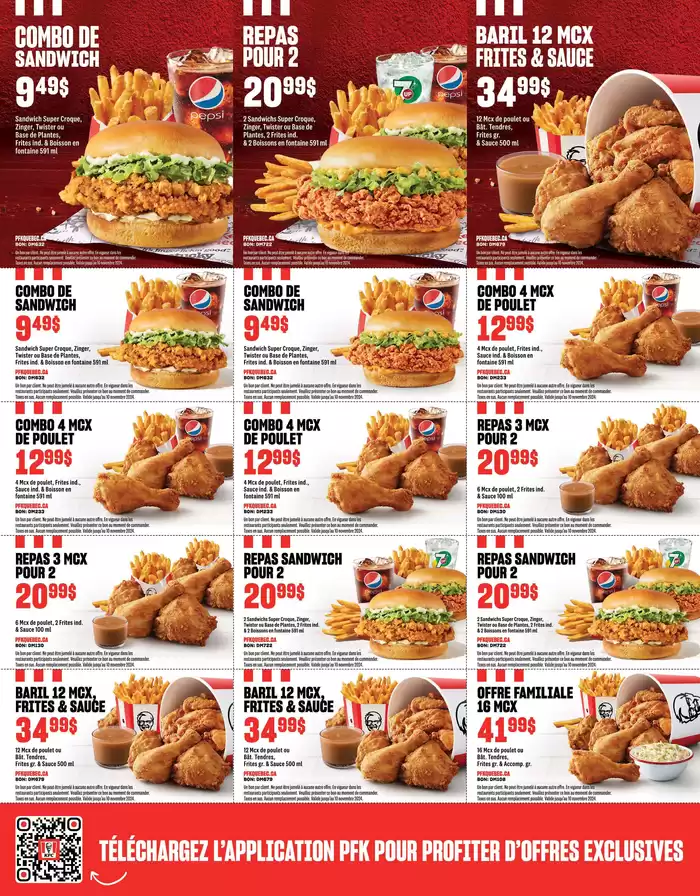 KFC catalogue in Montreal | First Bucket's On Us | 2024-09-24 - 2024-11-10