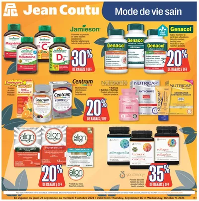 Jean Coutu catalogue in Moncton | Special Insert | 2024-09-26 - 2024-10-09