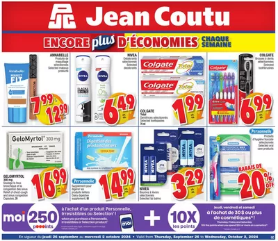 Jean Coutu catalogue in Moncton | Discover attractive offers | 2024-09-26 - 2024-10-02