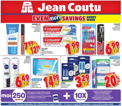 Jean Coutu catalogue in Moncton | Special offers for you | 2024-09-26 - 2024-10-02