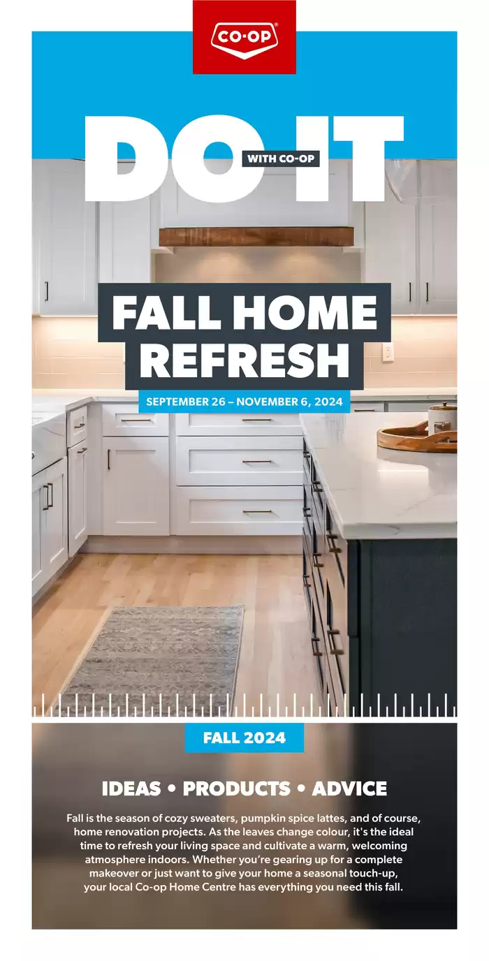 Co-op Home Centre catalogue in Foam Lake | Do It With Co-op: Fall Home Refresh | 2024-09-26 - 2024-11-06