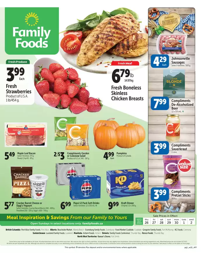 Family Foods catalogue in Terrace Bay | Family Foods weekly flyer | 2024-09-26 - 2024-10-10