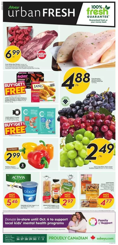 Sobeys catalogue in Toronto | Top offers for smart savers | 2024-09-26 - 2024-10-02