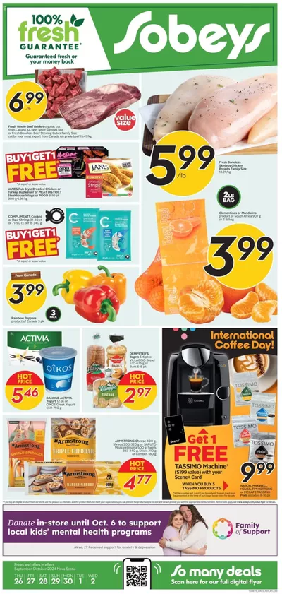 Sobeys catalogue in Toronto | Exclusive deals for our customers | 2024-09-26 - 2024-10-02