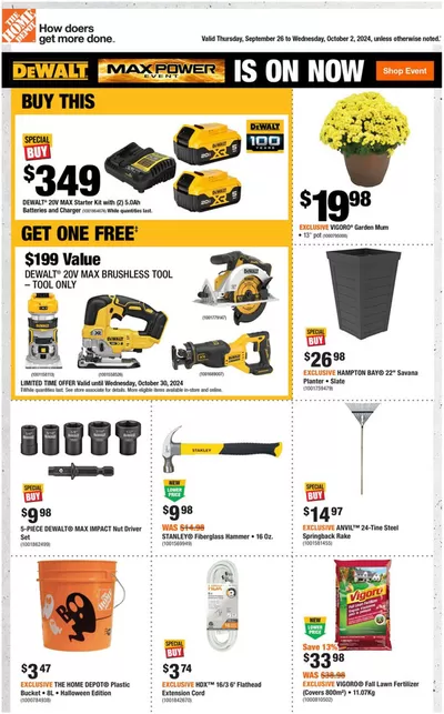 Home Depot catalogue in Spruce Grove | Attractive special offers for everyone | 2024-09-26 - 2024-10-02