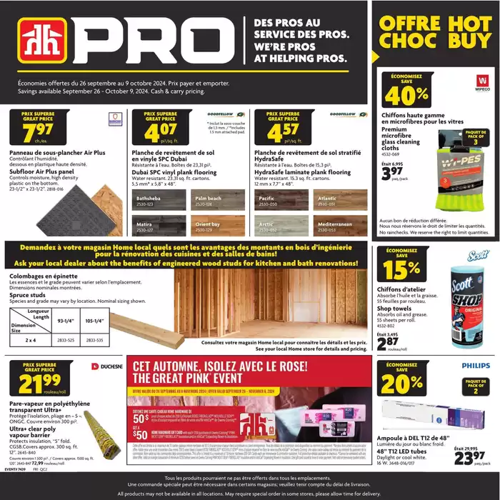 Home Hardware catalogue in Ashern MB | Our best bargains | 2024-09-26 - 2024-10-09