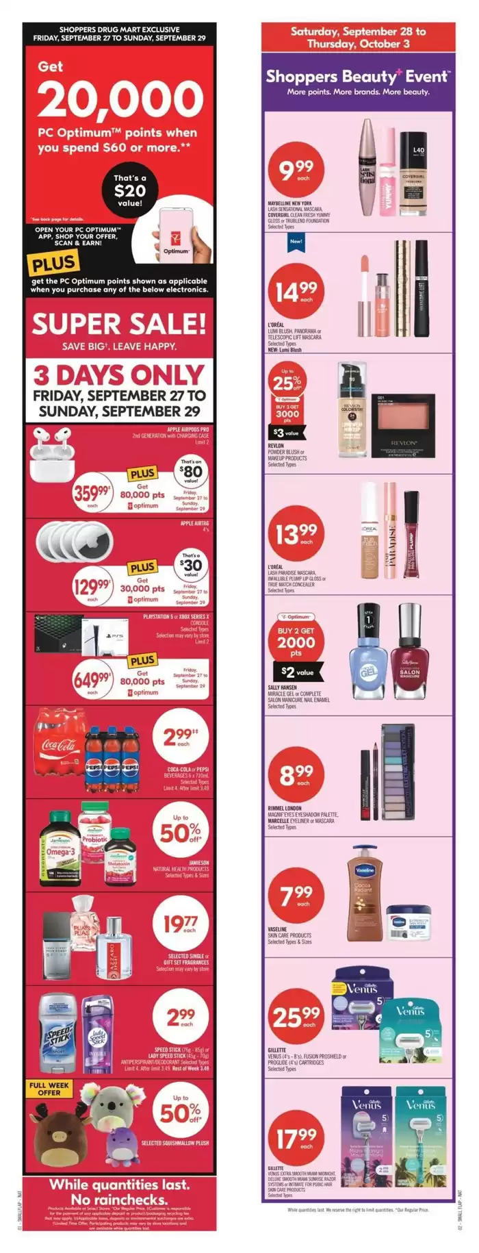 Shoppers Drug Mart catalogue in Vancouver | Discover attractive offers | 2024-09-28 - 2024-10-03