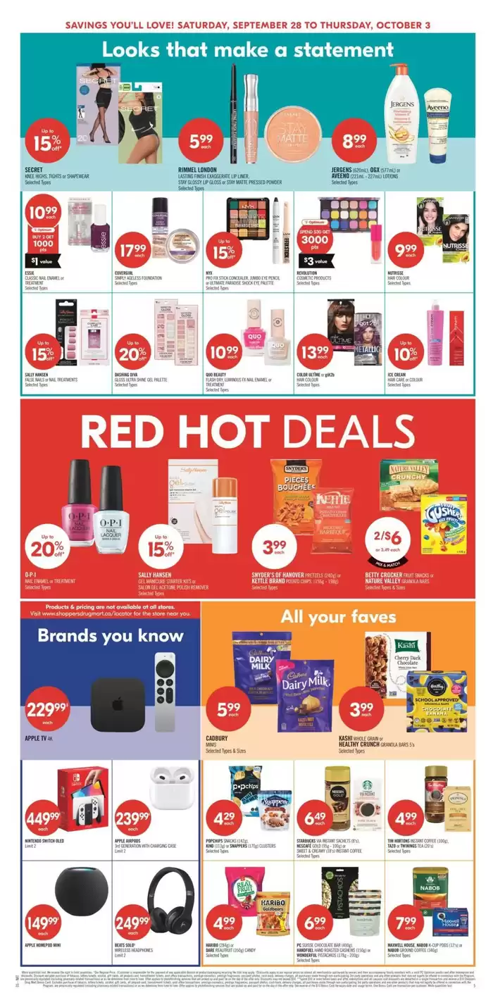 Shoppers Drug Mart catalogue in Thunder Bay | Exclusive deals for our customers | 2024-09-28 - 2024-10-03