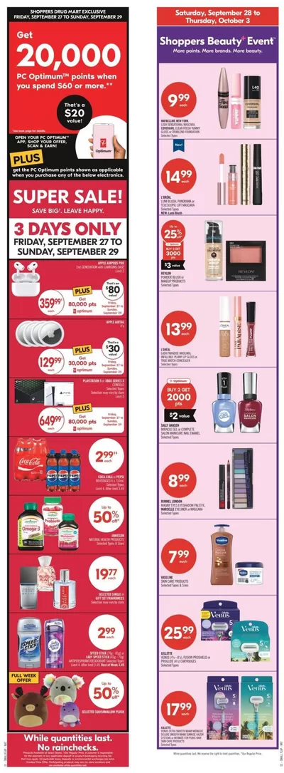 Shoppers Drug Mart catalogue in Mississauga | Exclusive deals for our customers | 2024-09-28 - 2024-10-03