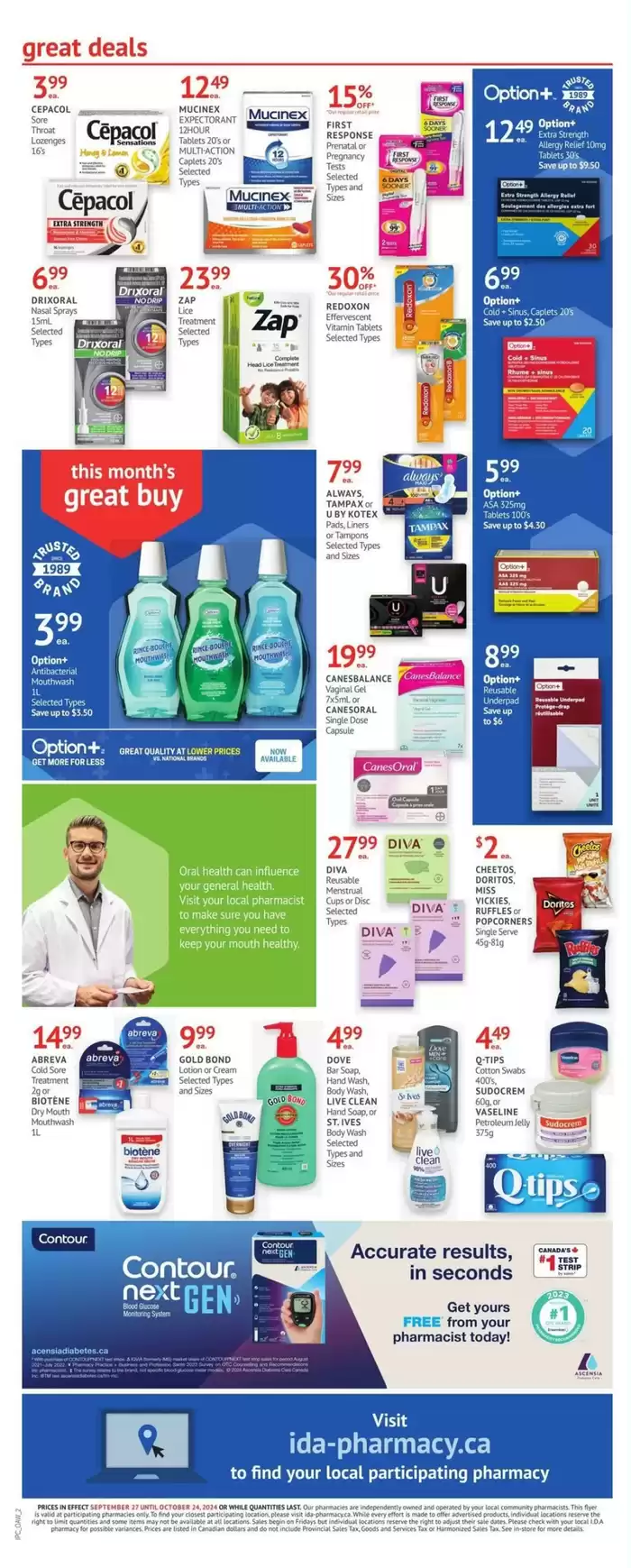 IDA Pharmacy catalogue in MCBRIDE | Current deals and offers | 2024-09-27 - 2024-10-24