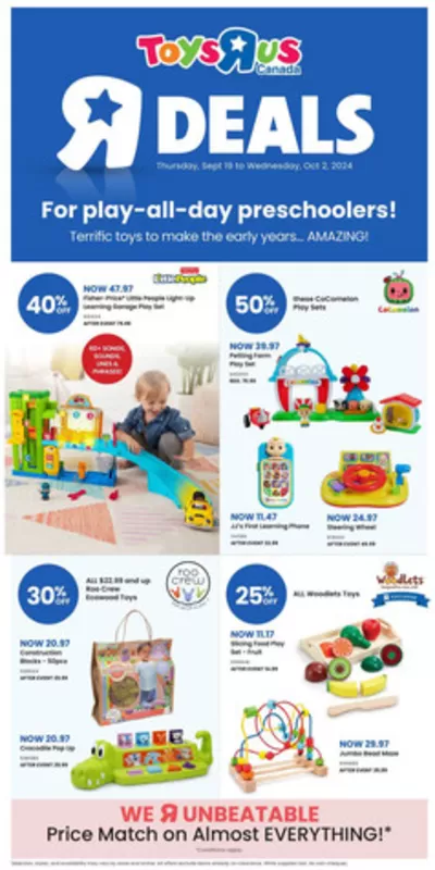 Toys R us catalogue in Scarborough | Flyer | 2024-09-19 - 2024-10-02