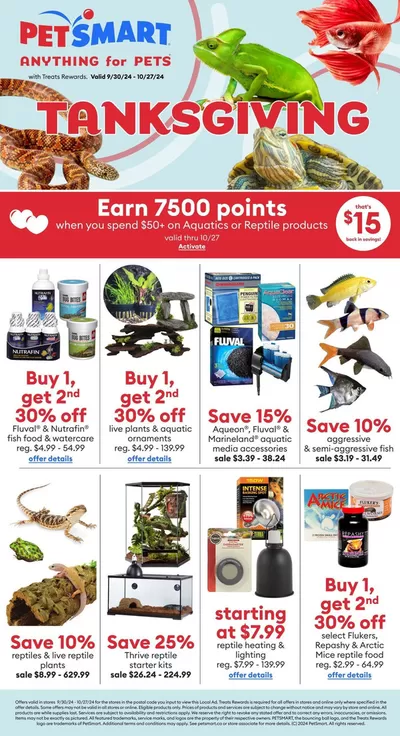 Petsmart catalogue in Edmonton | Petsmart Tanksgiving | 2024-09-30 - 2024-10-27