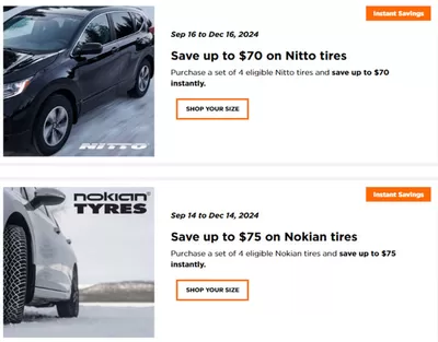 Automotive offers in Kelowna | Current deals and offers in Kal Tire | 2024-10-01 - 2024-12-16