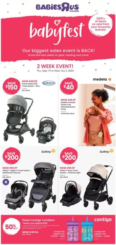 Toys R us catalogue in Vaughan | Babies"R"Us Flyer | 2024-09-19 - 2024-10-02