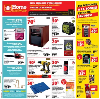 Home Hardware catalogue in Kentville | Our best bargains | 2024-10-03 - 2024-10-16