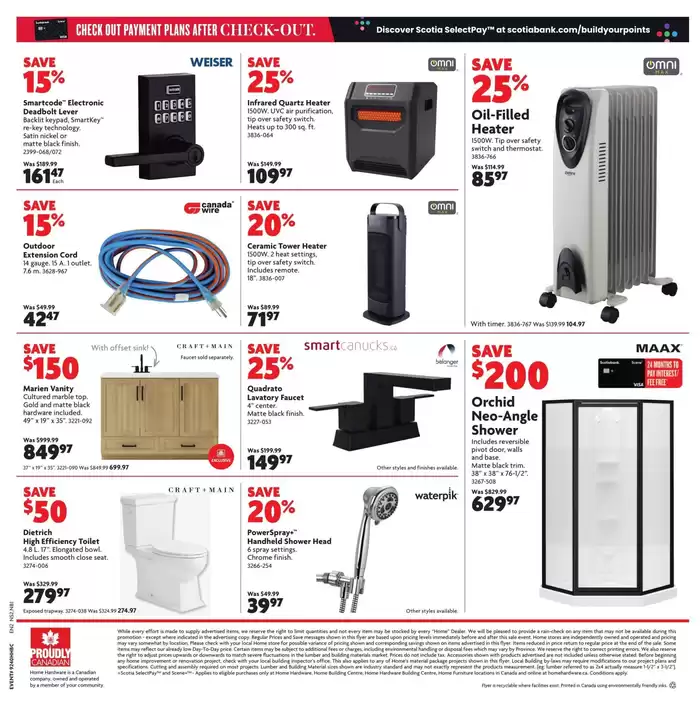 Home Hardware catalogue in Wolfville | Current special promotions | 2024-10-03 - 2024-10-16