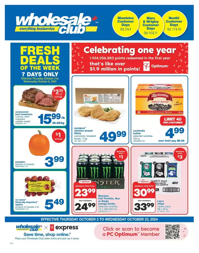 Wholesale Club catalogue in Toronto | Wholesale Club Weekly ad | 2024-10-03 - 2024-10-23