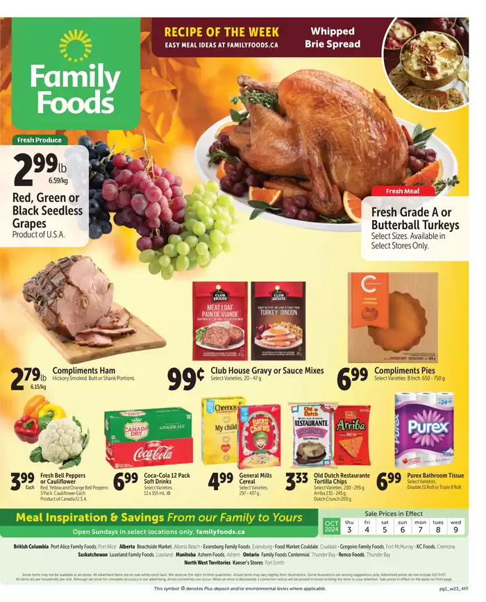 Family Foods catalogue in Schreiber | Family Foods weekly flyer | 2024-10-03 - 2024-10-17