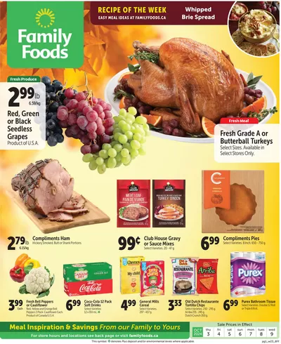 Grocery offers in Lundar MB | Exclusive deals for our customers in Family Foods | 2024-10-03 - 2024-10-17