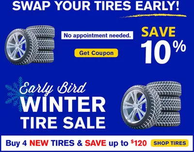 Automotive offers in Calgary | Winter Tire Sale in Mr Lube | 2024-10-07 - 2024-10-21