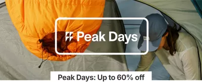 Sport offers in Calgary | Peak Days Up to 60% off in MEC | 2024-10-08 - 2024-10-22