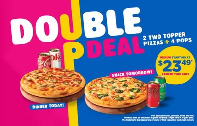 Restaurants offers in Calgary | Double Deal in Pizza 73 | 2024-10-09 - 2024-10-23