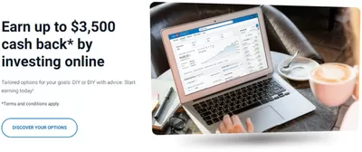 Banks offers in Winnipeg | Earn up to $3,500 cash back by investing online in Bank of Montreal | 2024-10-09 - 2024-10-23