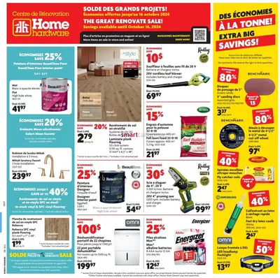 Home Hardware catalogue in MCBRIDE | Top deals for all customers | 2024-10-10 - 2024-10-16